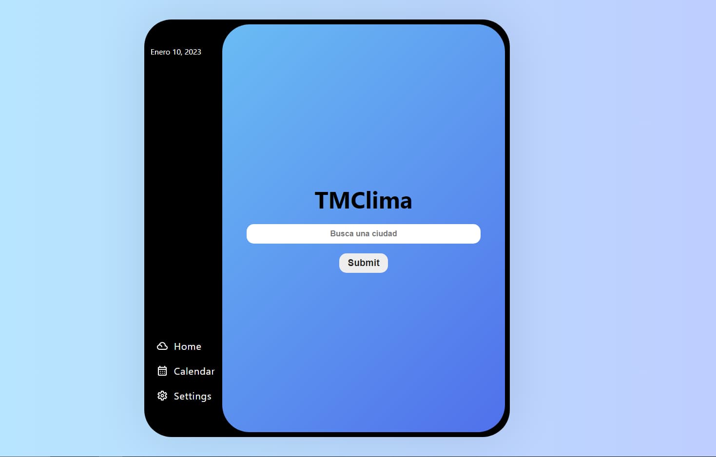 Imagen de la pagina TMClima
